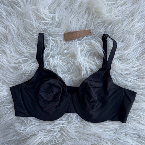 Skims Smoothing Intimates Unlined Full Coverage Bra Onyx Size 42C - Picture 1 of 8